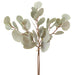 15" Artificial Eucalyptus Leaf Stem Bundle -Green/Gray (pack of 12) - PBE193-GR/GY