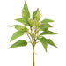 15" Seeded Eucalyptus Leaf Silk Stem Bundle -Cream/Green (pack of 12) - PBE475-CR/GR