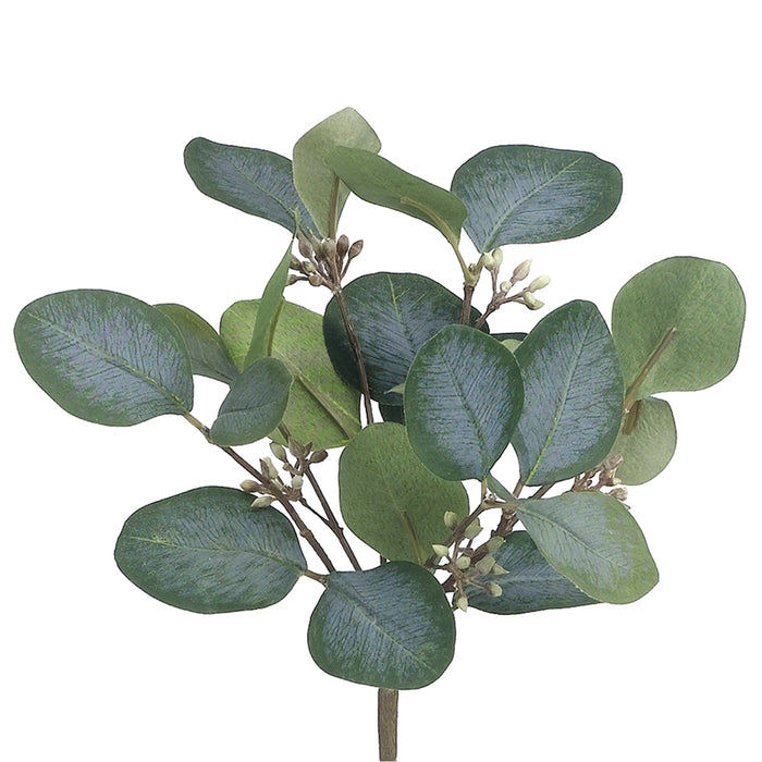 10" Eucalyptus Silk Plant -Green/Gray (pack of 12) - PBE960-GR/GY