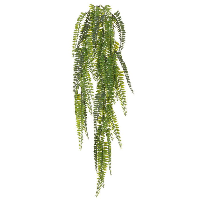33" Hanging Boston Fern Silk Plant -Green (Pack of 12) - PBF005-GR
