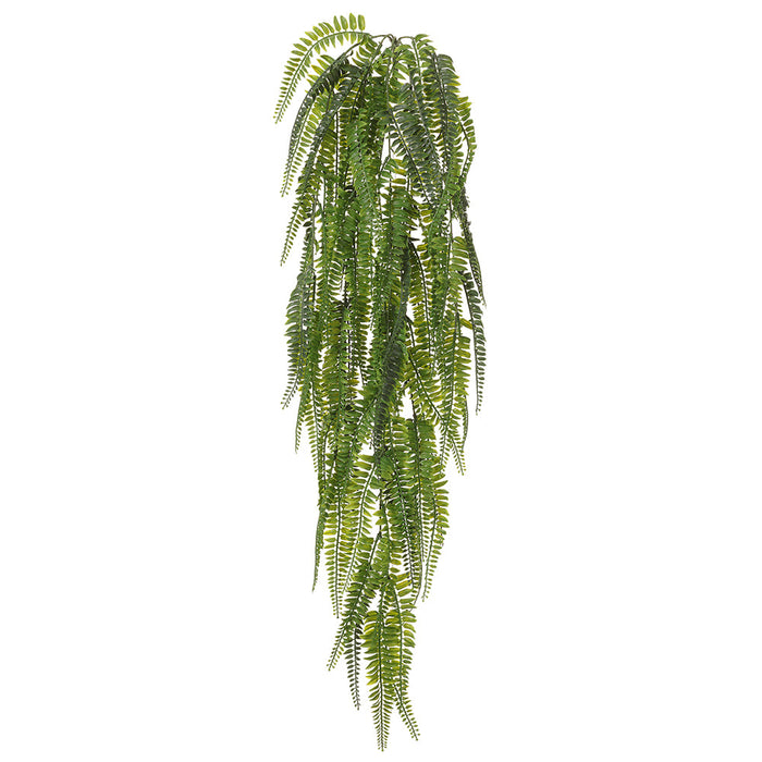 40" Hanging Boston Fern Silk Plant -Green (pack of 6) - PBF006-GR