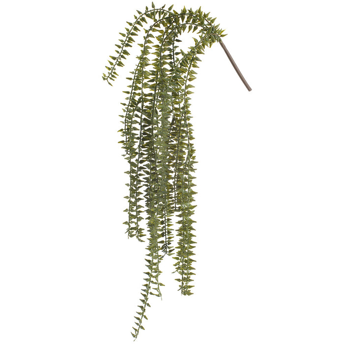 26" PE Soft-Touch Hanging Fern Leaf Artificial Plant -Green (Pack of 12) - PBF043-GR