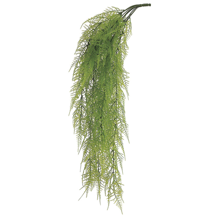 asparagus hanging plant 33" Asparagus Fern Artificial Hanging Plant -Light Green — Silks Are Forever