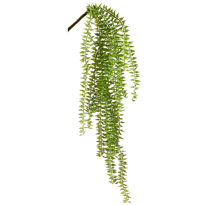 24" Hanging Artificial Fern Plant -Green (pack of 12) - PBF244-GR