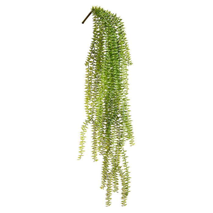 34" Hanging Artificial Fern Plant -Green (pack of 12) - PBF245-GR