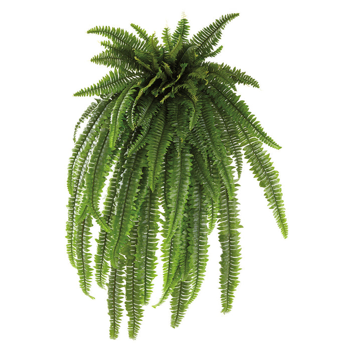 52" Boston Fern Leaf Silk Plant -Green (Pack of 2) - PBF253-GR