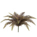 21" Artificial Fern Leaf Plant -Green/Mauve (Pack of 6) - PBF259-GR/MV