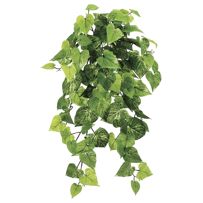 30" Potato Leaf Silk Hanging Plant -101 Leaves -Light Green (pack of 6) - PBF284-GR/LT