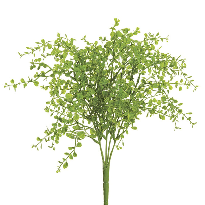 13" Soft Touch PE Plastic Button Fern Plant -Green (pack of 12) - PBF328-GR