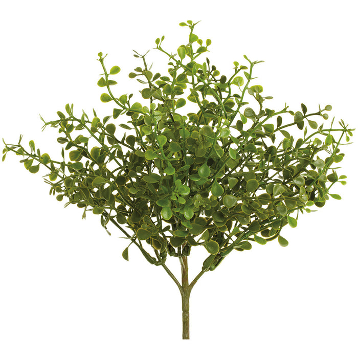 9" Outdoor UV-Resistant Artificial Button Fern Plant -Green (Pack of 24) - PBF379-GR