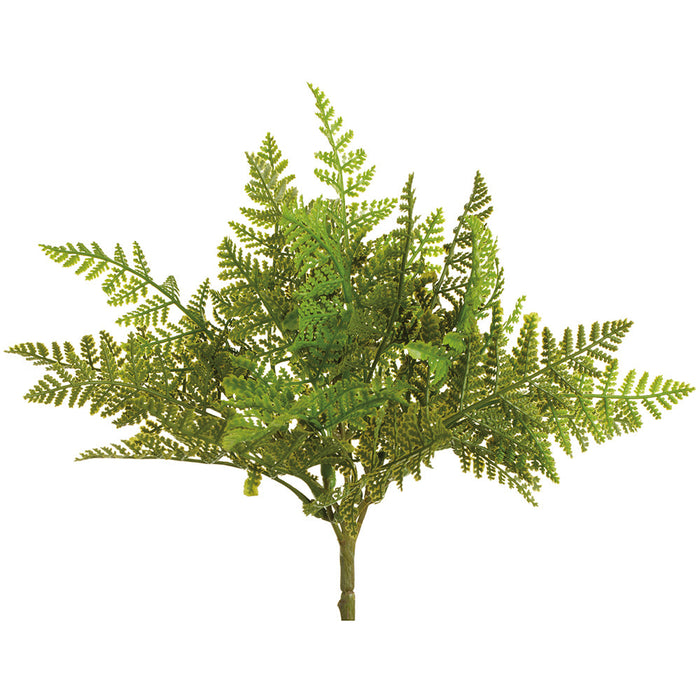 8.5" UV-Resistant Outdoor Artificial Fern Plant -Green (pack of 24) - PBF381-GR