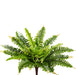 17" UV-Resistant Outdoor Artificial Boston Fern Plant -Green (pack of 12) - PBF433-GR