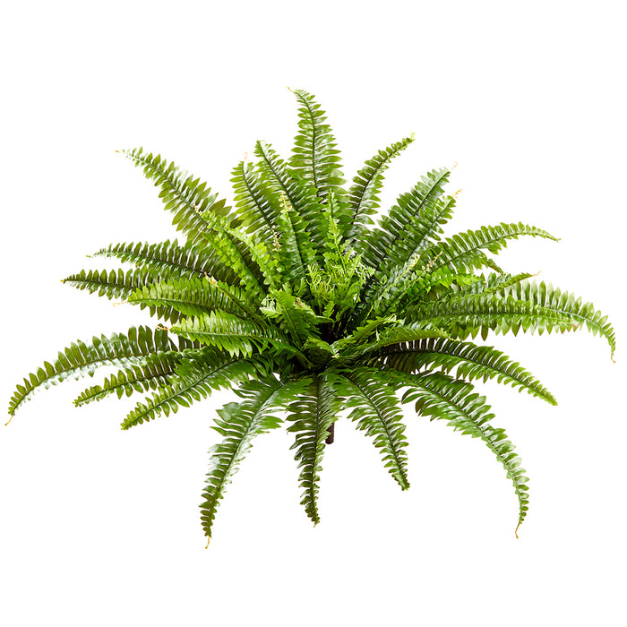 23" UV-Resistant Outdoor Artificial Boston Fern Plant -Green (pack of 6) - PBF434-GR