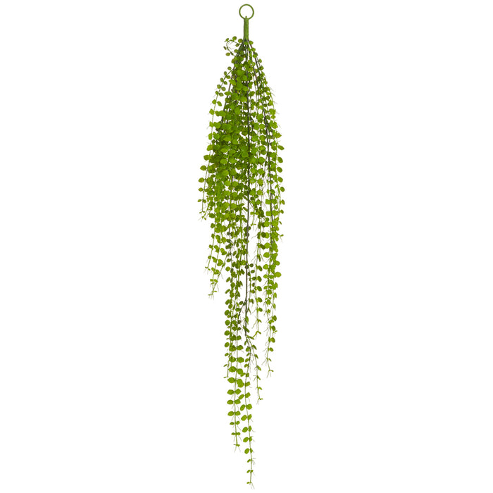 39" Hanging Artificial Soft PE Button Fern Plant -Green (pack of 6) - PBF452-GR