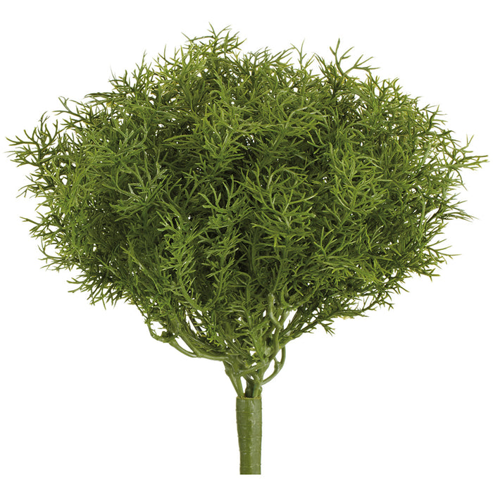 11" PE Soft-Touch Lace Fern Leaf Artificial Plant -Green (Pack of 12) - PBF465-GR