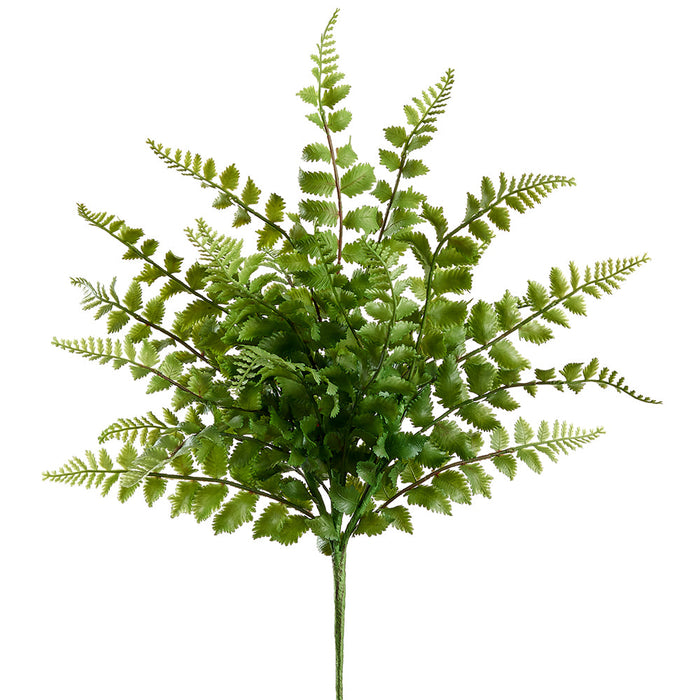18" Forest Fern Leaf Silk Plant -Green (Pack of 12) - PBF540-GR