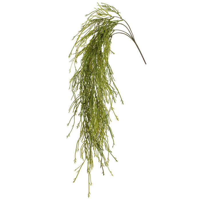 38.5" Outdoor UV-Resistant Artificial Hanging Clubmoss Fern Leaf Plant -Green (Pack of 12) - PBF549-GR