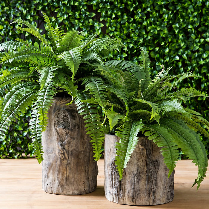 26" Outdoor UV-Resistant Artificial Boston Fern Plant -39 Leaves -Green (Pack of 6) - PBF605-GR