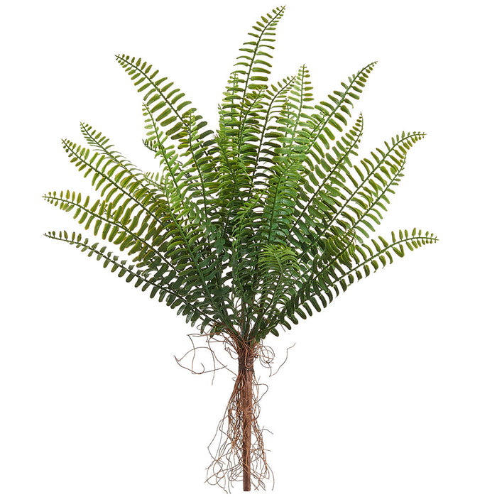 19" Boston Fern Silk Plant -Green (Pack of 6) - PBF926-GR