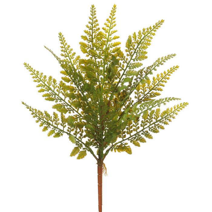 17" Silk Fern Plant -Green (pack of 12) - PBF982-GR