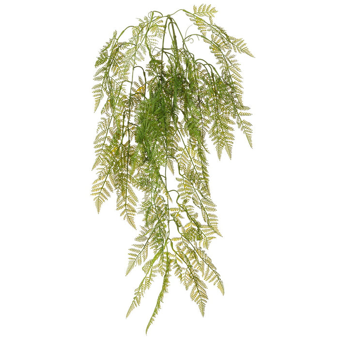 42" Hanging Artificial Fern Plant -Green (pack of 12) - PBF990-GR