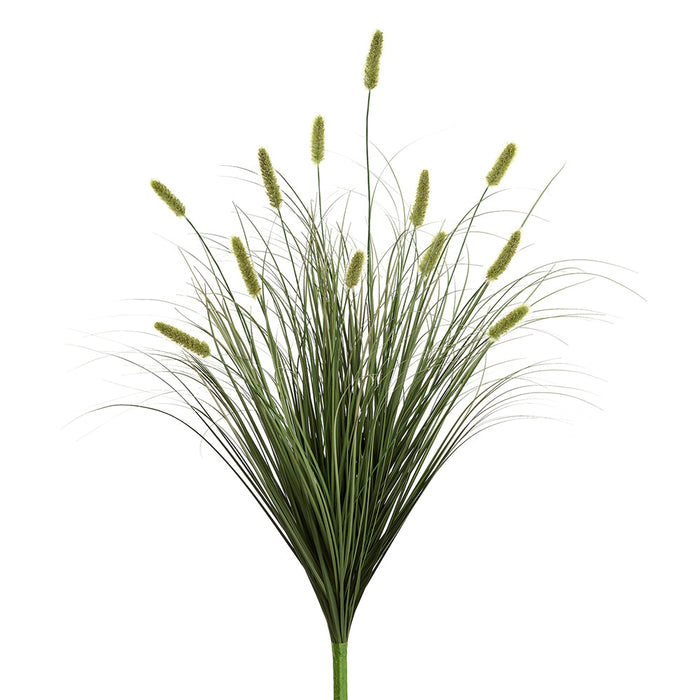 39.5" Artificial Foxtail Flower Grass Bush -Green (Pack of 8) - PBG018-GR