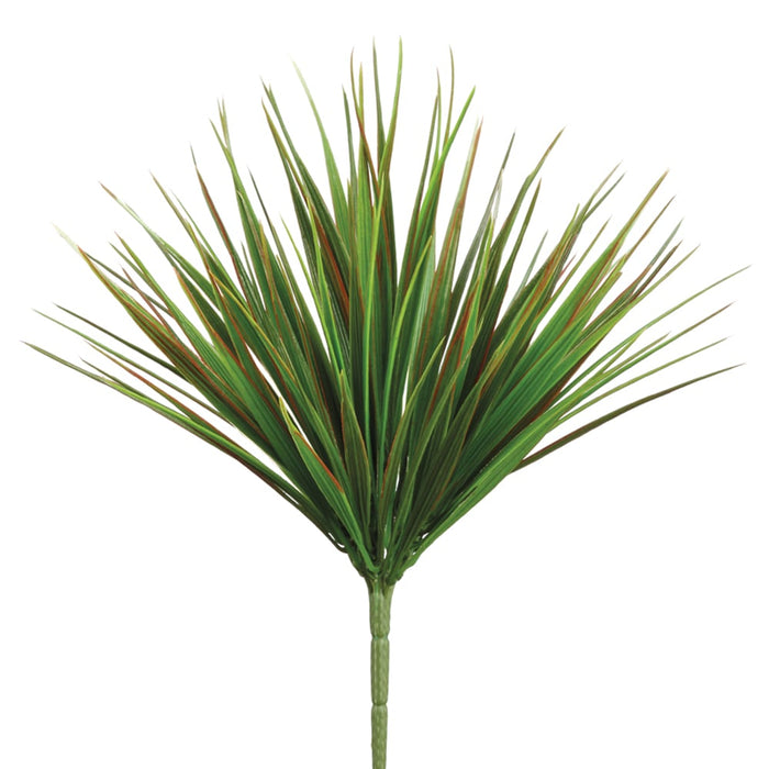 12" Vanilla Grass Silk Plant -Green/Red (pack of 24) - PBG116-GR/RE