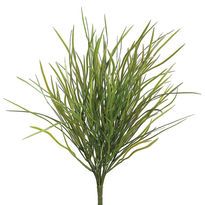 18" Wild Willow Grass Silk Plant -204 Leaves -Green/Brown (pack of 24) - PBG204-GR/BR