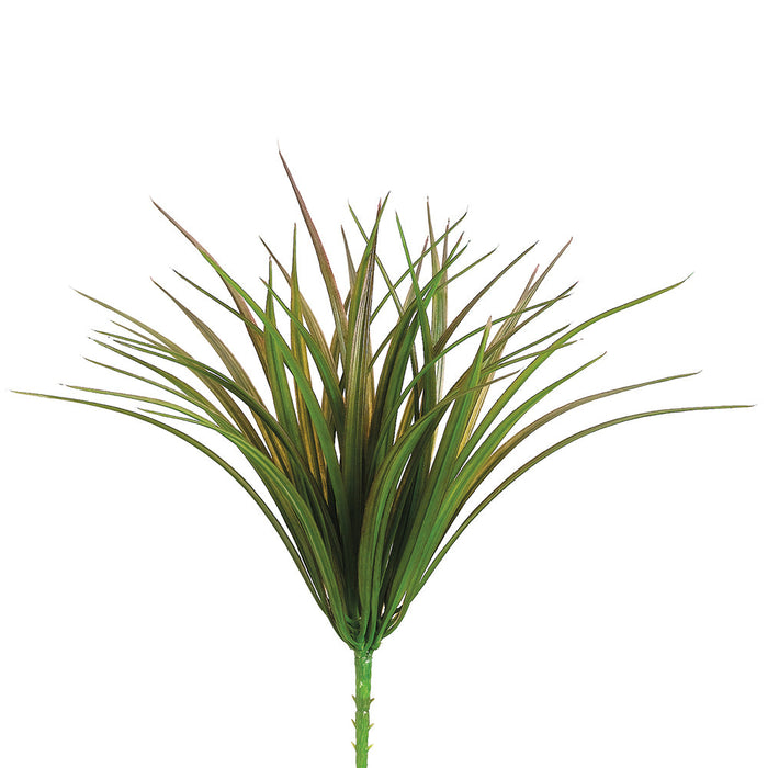 12" Vanilla Grass Silk Plant -44 Leaves -Green/Brown (Pack of 24) - PBG208-GR/BR
