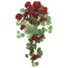 38" Hanging Silk Geranium Flower Bush -Red (pack of 6) - PBG309-RE