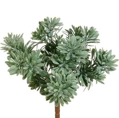 9" Artificial Succulent Plant -Frosted Green (pack of 24) - PBG887-GR/FS