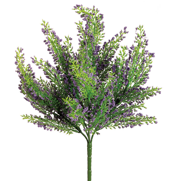 11" Mini Heather Artificial Plant -Lavender (pack of 36) - PBH897-LV