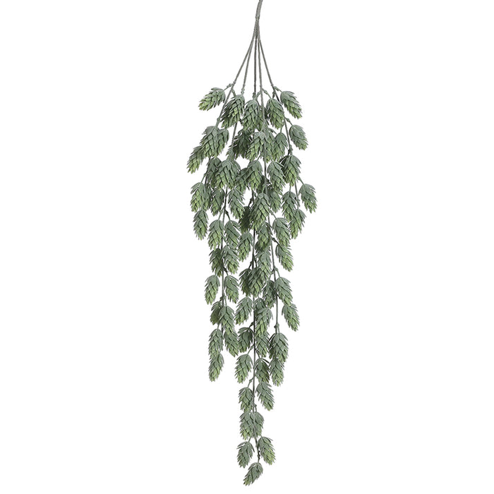 30" Hops Artificial Hanging Plant -Green/Gray (pack of 12) - PBH930-GR/GY