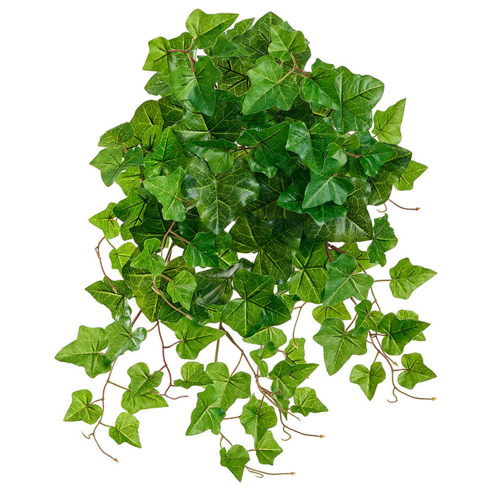 hanging ivy plants outdoor 21.5" Outdoor UV-Resistant Artificial Hanging Ivy Leaf Plant -Green — Silks Are Forever