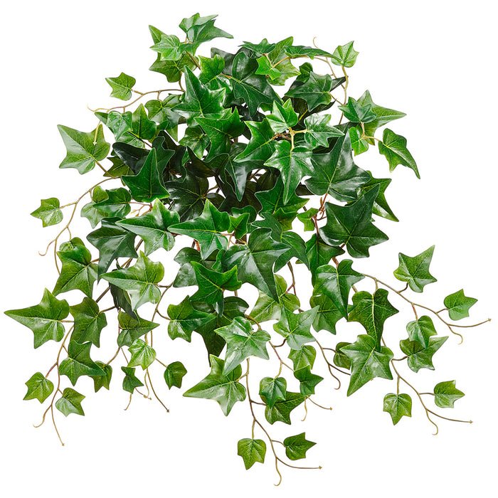 20" UV-Resistant Outdoor Artificial Hanging Ivy Plant -Green (pack of 12) - PBI120-GR