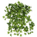 15" Mini Ivy Leaf Silk Hanging Plant -Green/Variegated (pack of 24) - PBI150-VG