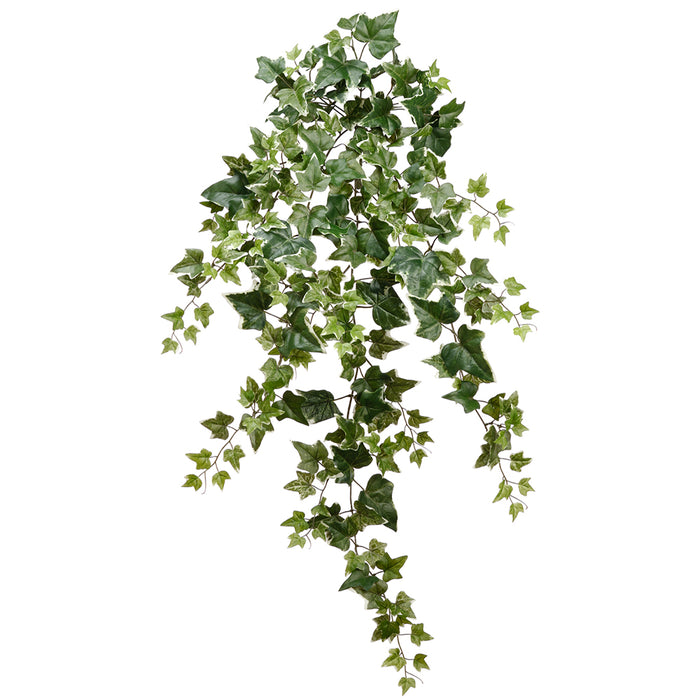 39" Hanging Silk Ivy Leaf Plant -Green/Variegated (Pack of 6) - PBI176-GR/VG
