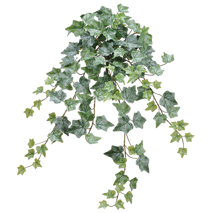 28" One-Piece Construction Ivy Silk Hanging Plant -144 Leaves -Green/Frosted (pack of 6) - PBI240-GR/FS