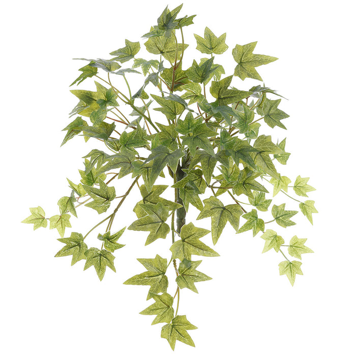 9.5" One-Piece Construction Mini Hedera Ivy Leaf Silk Hanging Plant -Green (Pack of 12) - PBI287-GR