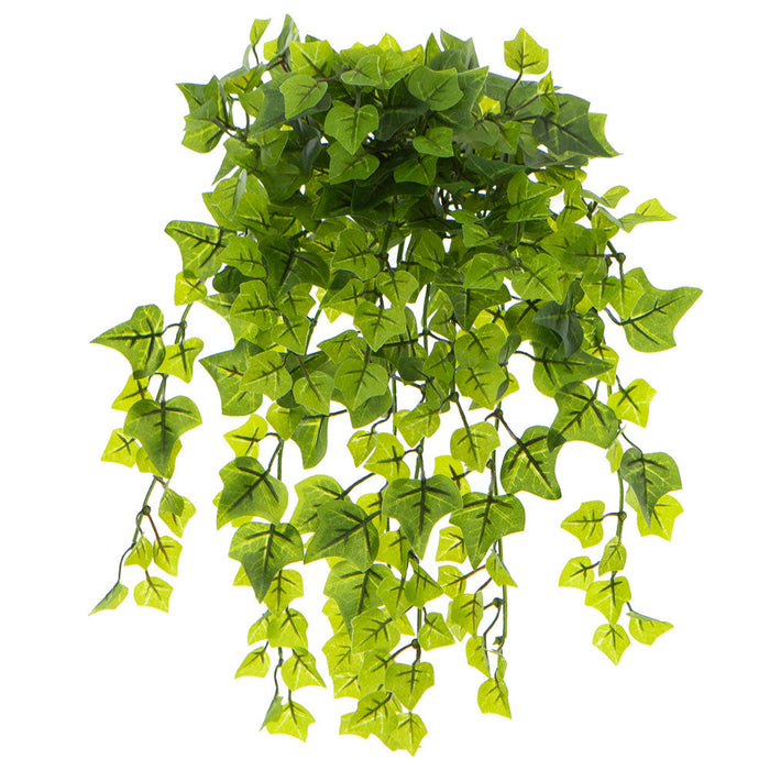 14" Real Touch Hanging Ivy Leaf Silk Plant -Green (pack of 12) - PBI590-GR