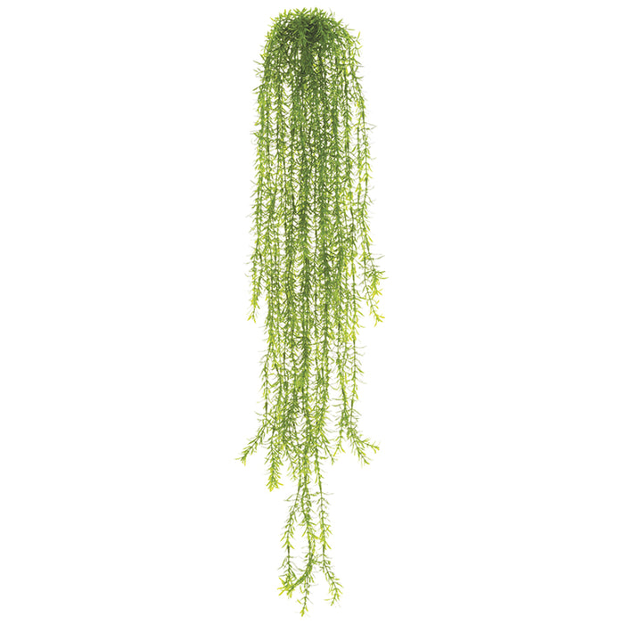 weeping hanging plants 35" Weeping Juniper Artificial Hanging Plant -Green — Silks Are Forever