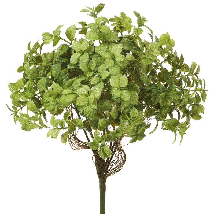12" Mini Leaf Artificial Plant -Green (pack of 12) - PBL017-GR