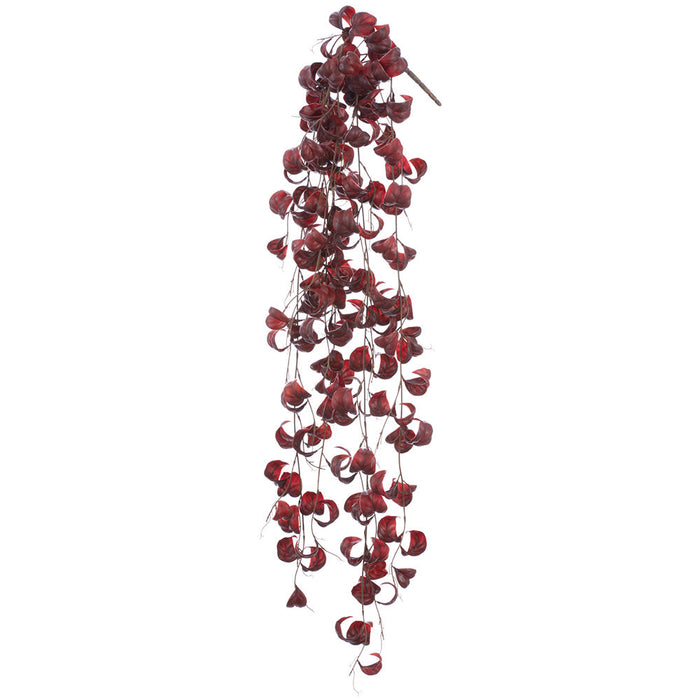 41" Artificial Hanging Curly Leaf Greenery Plant -Burgundy (Pack of 6) - PBL230-BU