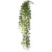 37" Outdoor UV-Resistant Artificial Hanging Lipstick Leaf Vine Plant -Green (Pack of 12) - PBL501-GR
