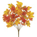 17.5" Maple Leaf Silk Plant -Flame/Orange (Pack of 12) - PBM340-FL/OR
