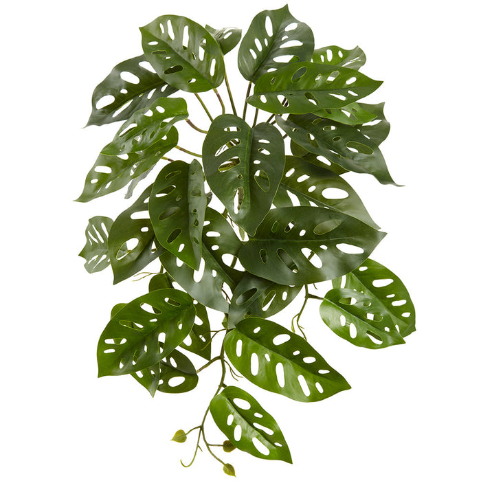 21" Silk Split Philodendron Monstera Leaf Plant -Green (Pack of 6) - PBM421-GR