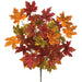 18" Maple Leaf Silk Plant -Brown/Green (Pack of 12) - PBM442-BR/GR