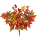 16" Maple Leaf Silk Plant -Flame/Green (Pack of 12) - PBM704-FL/GR