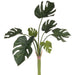 15.75" Silk Split Philodendron Monstera Leaf Plant -Green (Pack of 6) - PBM745-GR