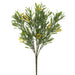 18.5" Artificial Olive Leaf Plant With Blossoms -Green/Yellow (pack of 12) - PBO117-GR/YE
